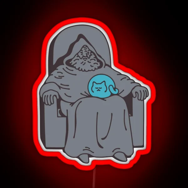 Pondering My Cat RGB Neon Sign