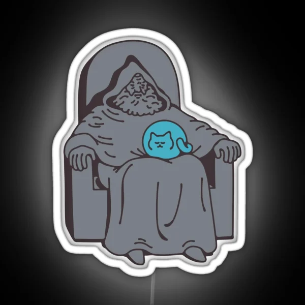Pondering My Cat RGB Neon Sign