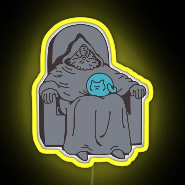 Pondering My Cat RGB Neon Sign