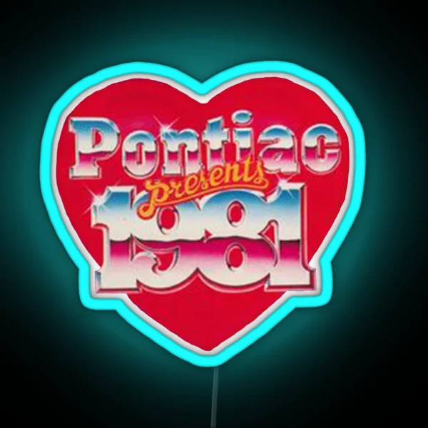 Pontiac Heart RGB Neon Sign