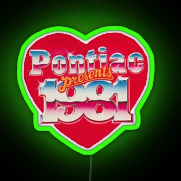 Pontiac Heart RGB Neon Sign