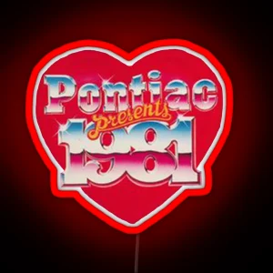 Pontiac Heart RGB Neon Sign