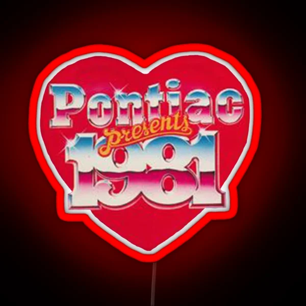 Pontiac Heart RGB Neon Sign