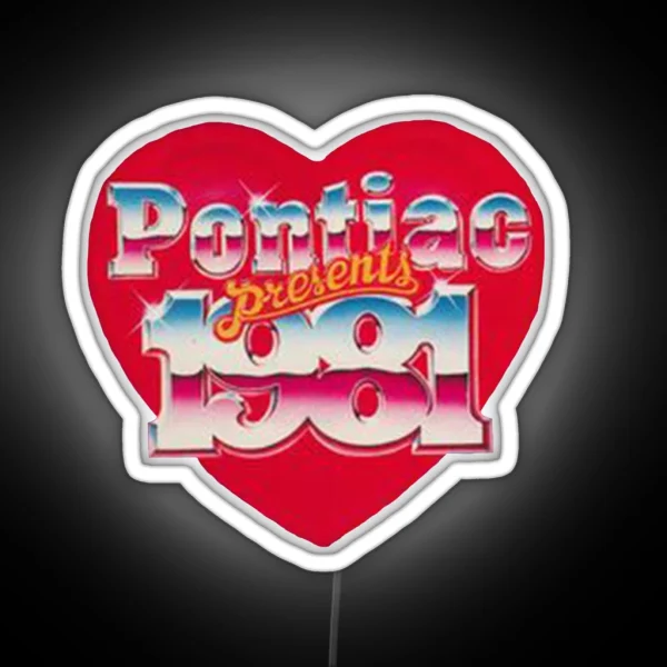 Pontiac Heart RGB Neon Sign