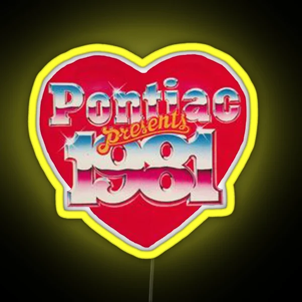 Pontiac Heart RGB Neon Sign