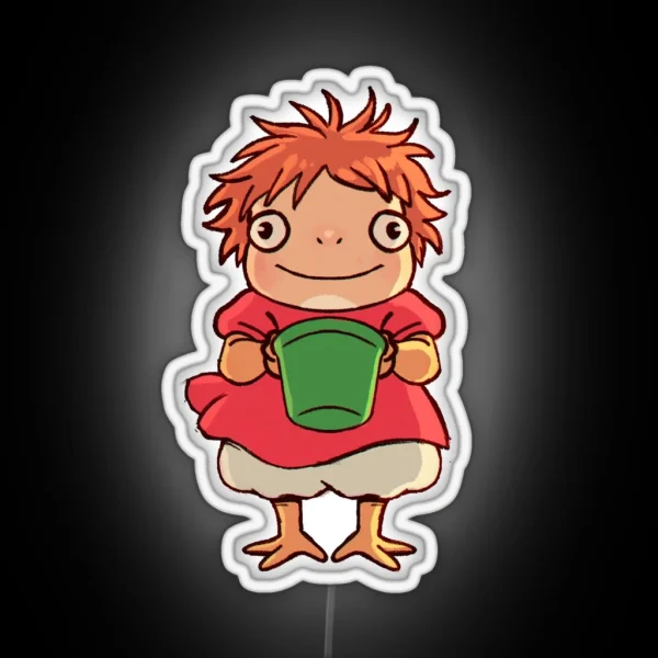 Ponyo Ghibli Studio RGB Neon Sign