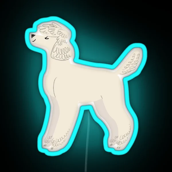 Poodle RGB Neon Sign