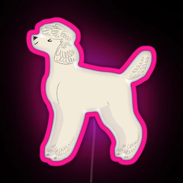 Poodle RGB Neon Sign