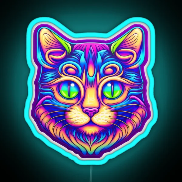 Pop Cat RGB Neon Sign