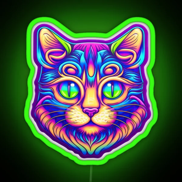 Pop Cat RGB Neon Sign