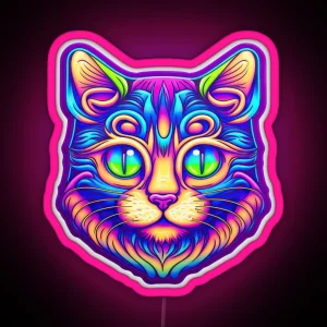 Pop Cat RGB Neon Sign