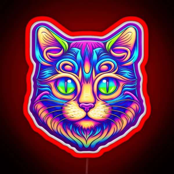 Pop Cat RGB Neon Sign