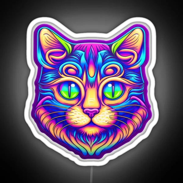 Pop Cat RGB Neon Sign
