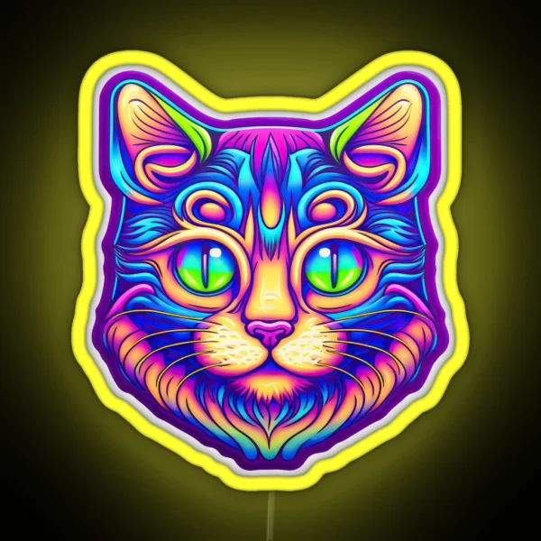 Pop Cat RGB Neon Sign