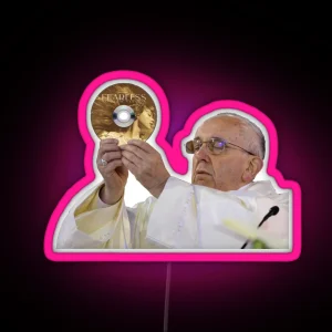 Pope Francis Loves Fearless Taylor S Version RGB Neon Sign