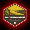 Vibrant Porcupine Mountains Wilderness State Park Michigan Neon Sign Attraction