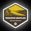 Handmade Porcupine Mountains Wilderness State Park Michigan themed neon wall art