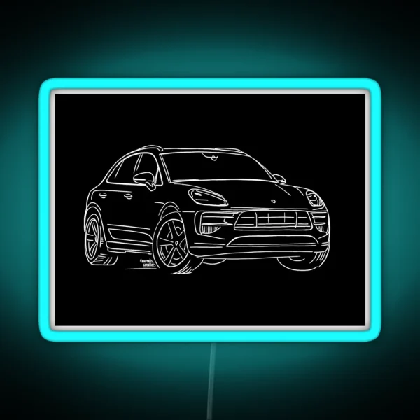 Porsche Macan GTS RGB Neon Sign