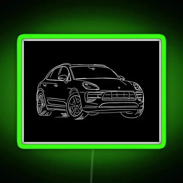 Porsche Macan GTS RGB Neon Sign