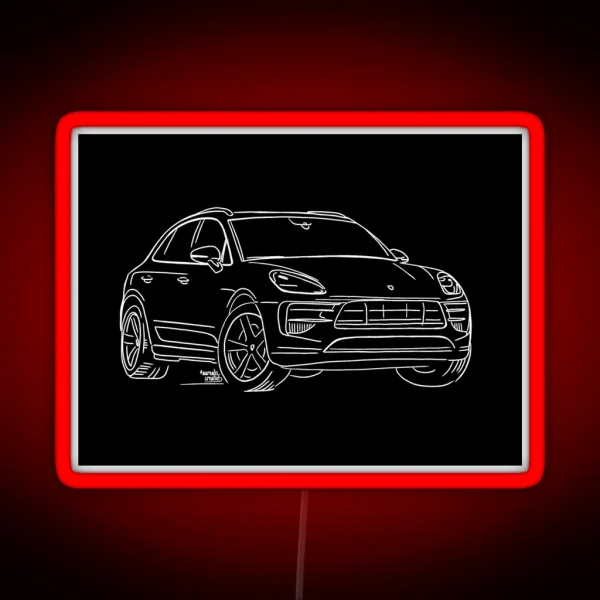 Porsche Macan GTS RGB Neon Sign