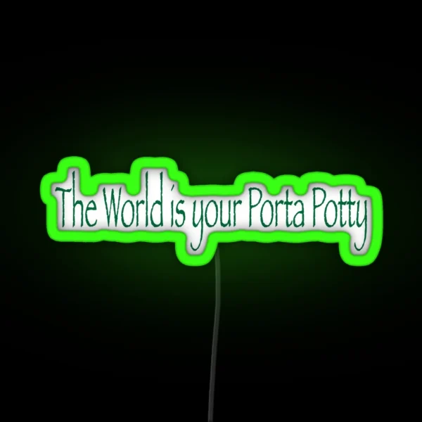 Porta Potty RGB Neon Sign
