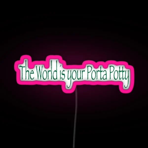 Porta Potty RGB Neon Sign