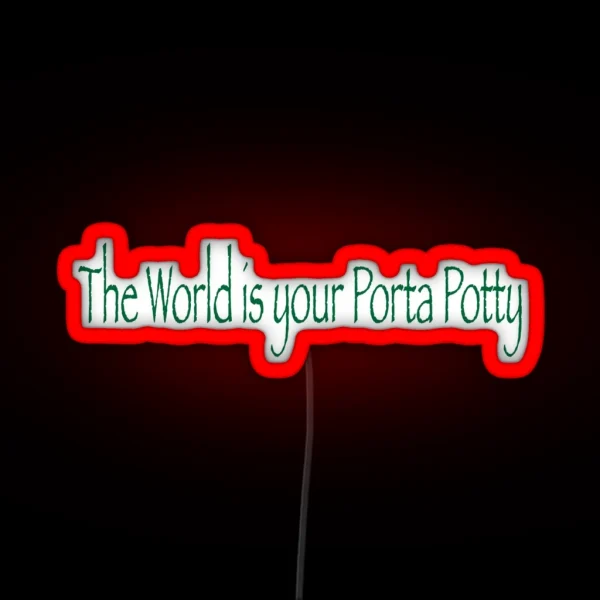 Porta Potty RGB Neon Sign