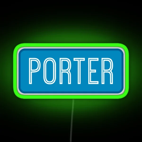 Porter Name RGB Neon Sign