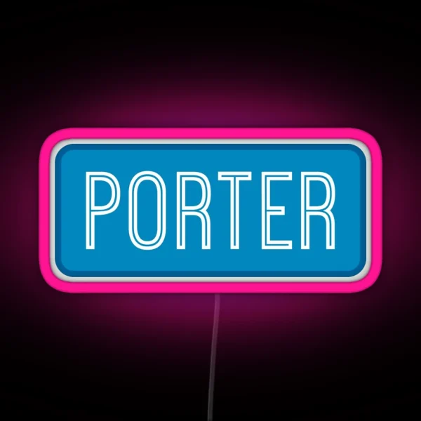 Porter Name RGB Neon Sign