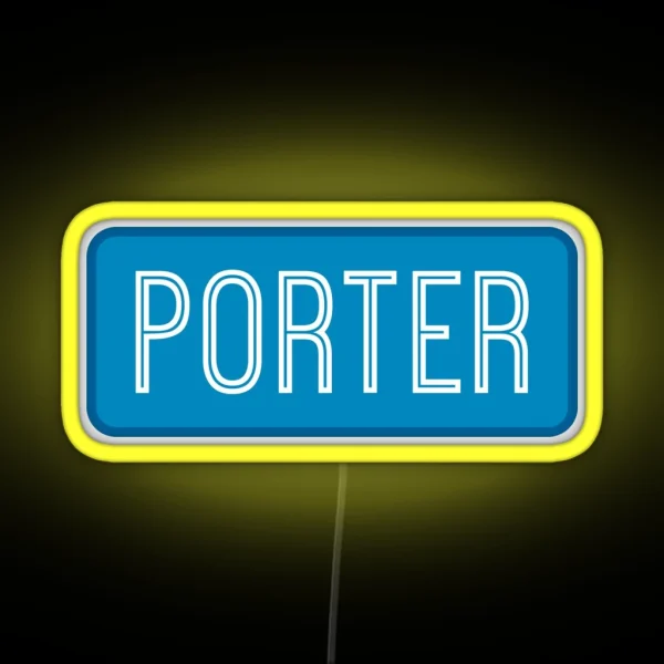 Porter Name RGB Neon Sign