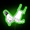 Vibrant Porter Robinson Logo Neon Sign with Rainbow Colored Accents