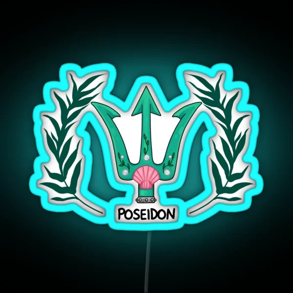 Poseidon Inspired Cabin Symbol RGB Neon Sign