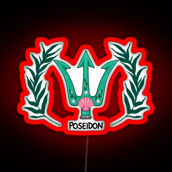 Poseidon Inspired Cabin Symbol RGB Neon Sign