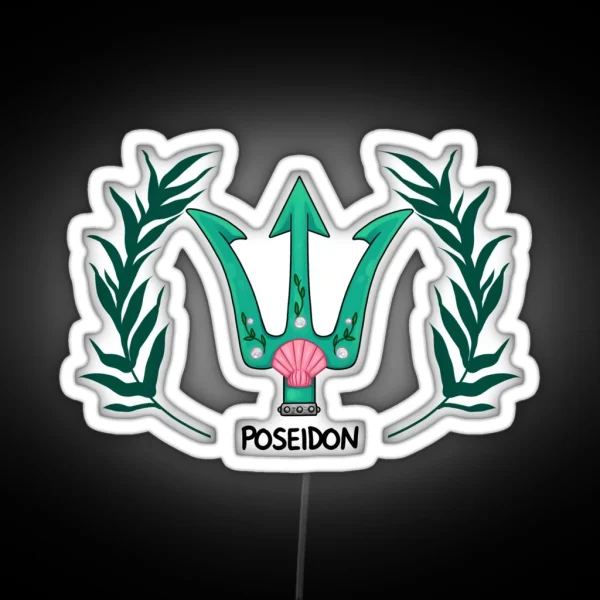 Poseidon Inspired Cabin Symbol RGB Neon Sign