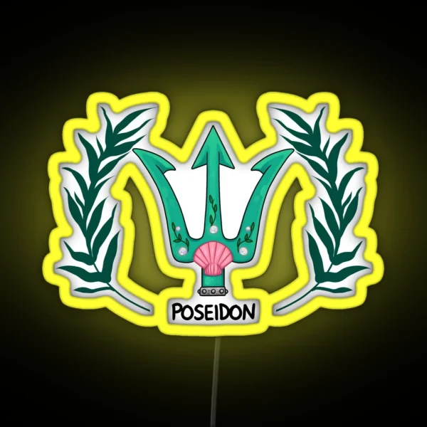 Poseidon Inspired Cabin Symbol RGB Neon Sign
