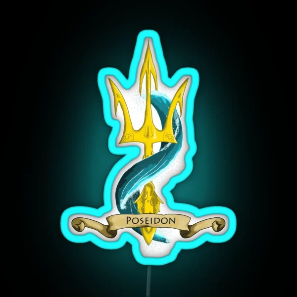 Poseidon S Trident RGB Neon Sign