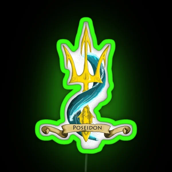 Poseidon S Trident RGB Neon Sign