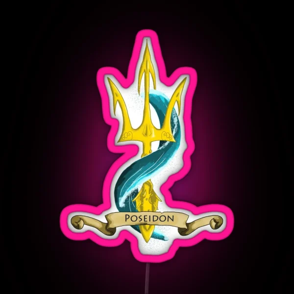 Poseidon S Trident RGB Neon Sign