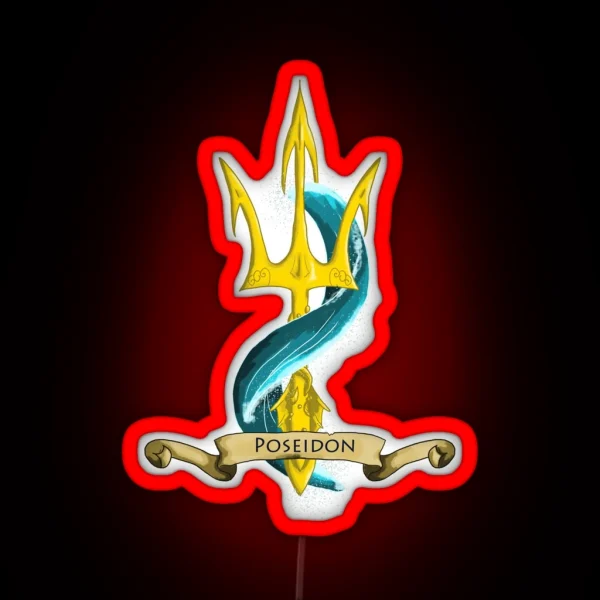 Poseidon S Trident RGB Neon Sign