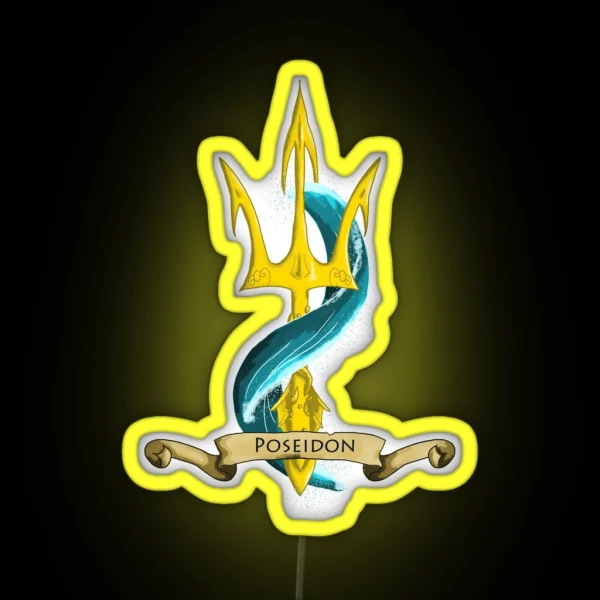 Poseidon S Trident RGB Neon Sign