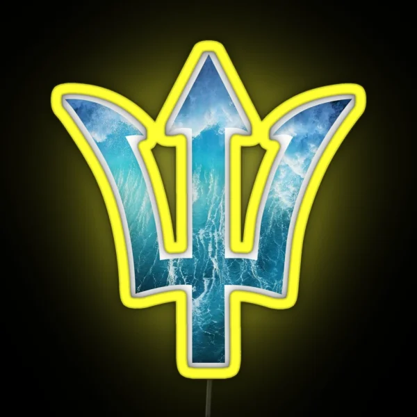 Poseidon Trident Ocean RGB Neon Sign