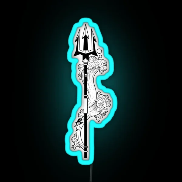 Poseidon Trident RGB Neon Sign