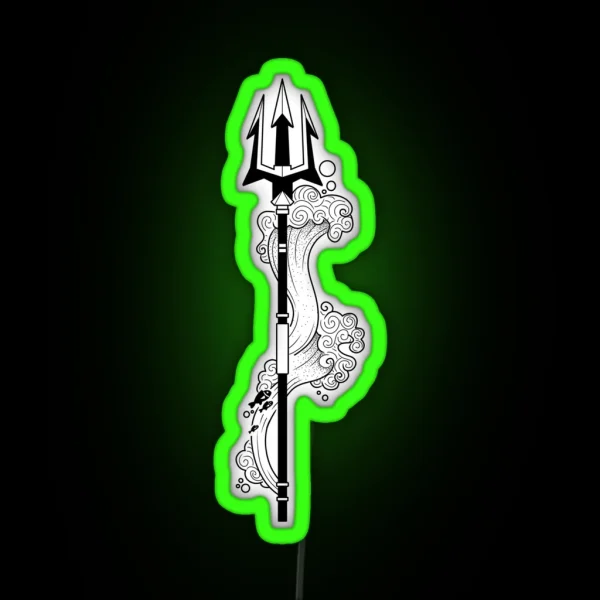 Poseidon Trident RGB Neon Sign