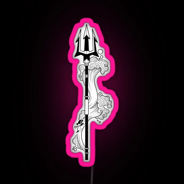 Poseidon Trident RGB Neon Sign