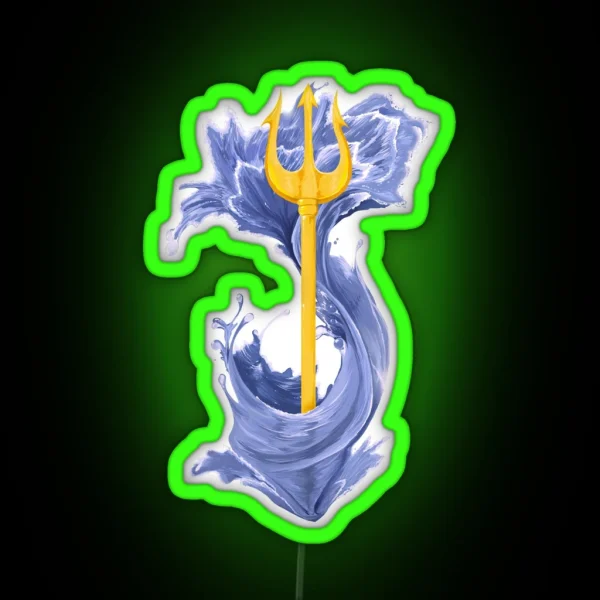 Poseidon Trident RGB Neon Sign