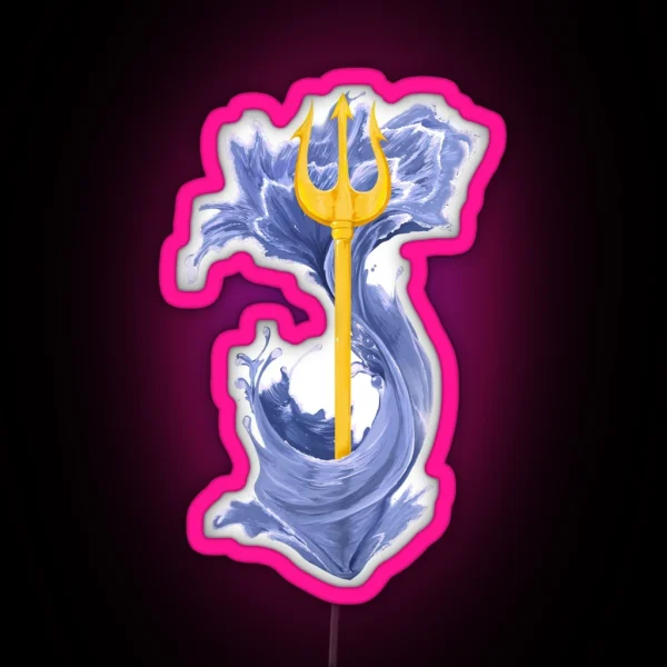 Poseidon Trident RGB Neon Sign