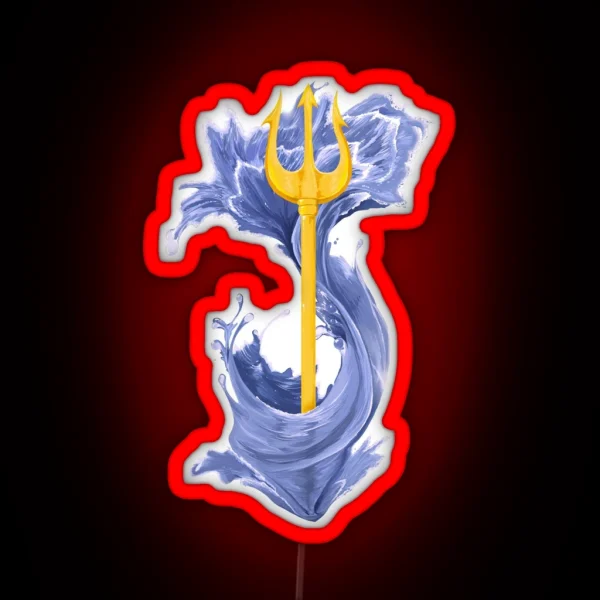 Poseidon Trident RGB Neon Sign