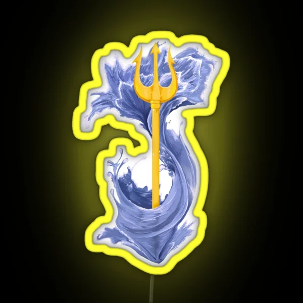Poseidon Trident RGB Neon Sign