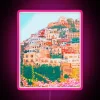 Colorful Italian Coastal Town Inspired RGB Neon Sign Decoration