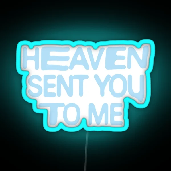 Positions Heaven Lyrics RGB Neon Sign